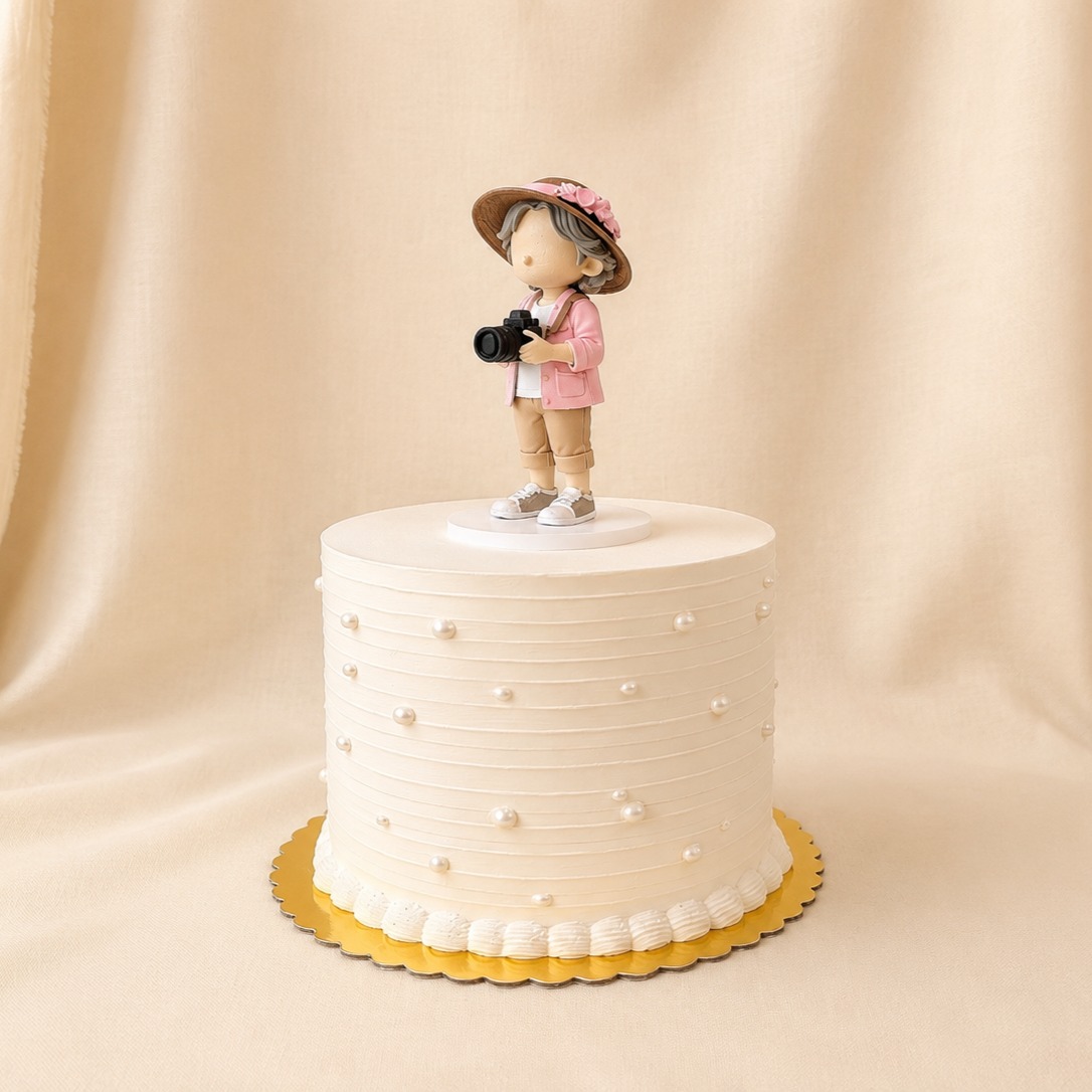 Custom 3D printed birthday cake topper, personalized and hand-painted